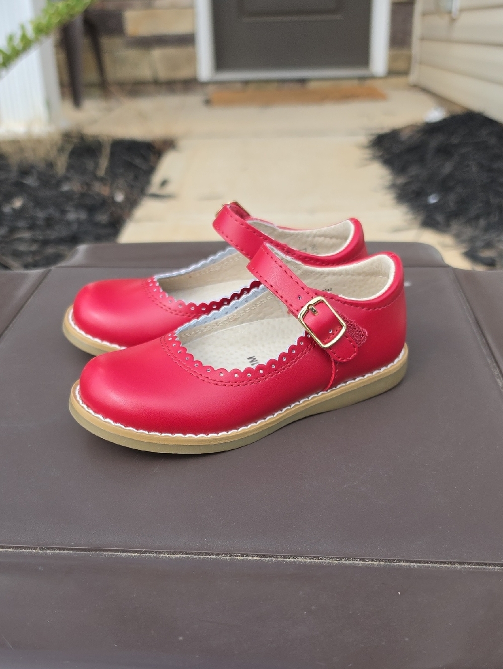 FootMates Allie Baby Toddler Girls Mary Jane Shoes Red Size 8.5